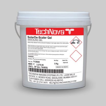 de-scaler, de-scaling gel, hard water deposit cleaner, solar panel cleaner, cleaner, solar