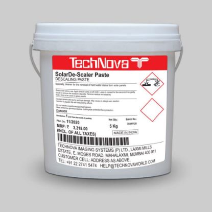 paste, de-scaling paste, hard water deposit cleaner, solar, solar panel cleaner