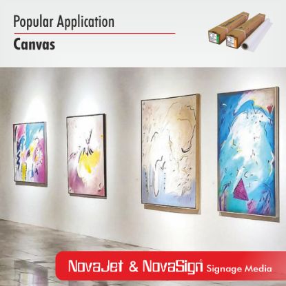Matte canvas, signage media, backdrop media, artistic media