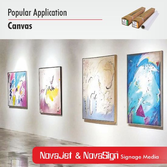 Matte canvas, signage media, backdrop media, artistic media