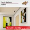 Matte canvas, signage media, backdrop media, artistic media,gloss white finish