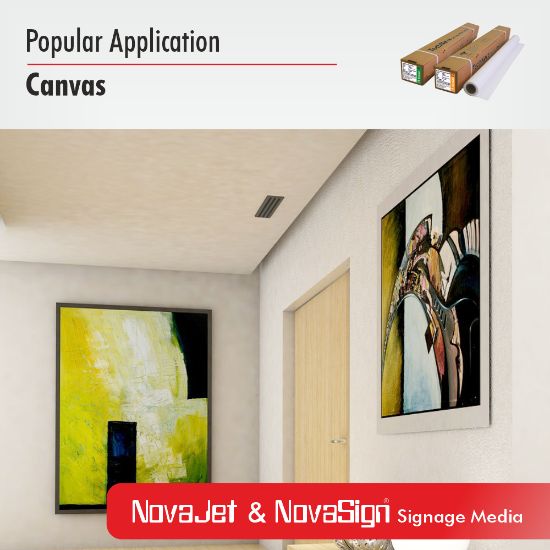 Matte canvas, signage media, backdrop media, artistic media,gloss white finish