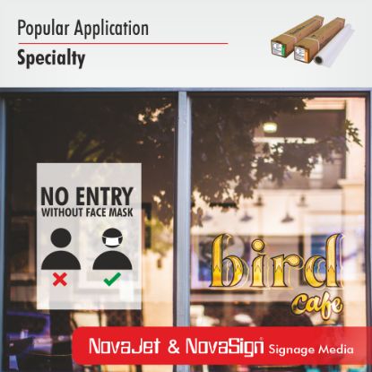 Photo paper, matte finish, self-adhesive, front lit , inkjet printing